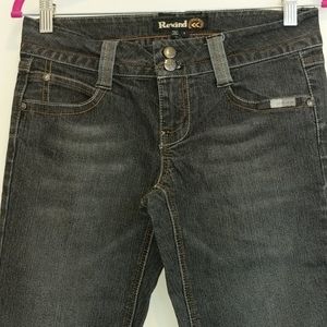 Rewind black jeans pockets